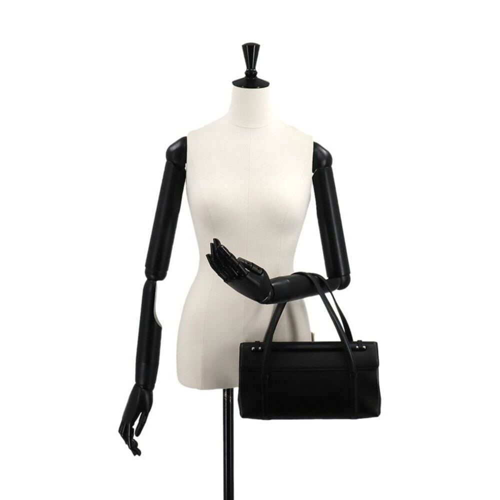 Cartier Cabochon Black Leather Handbag (Pre-Owned) - Picture 6 of 10